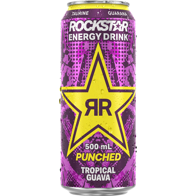 ROCKSTAR - PUNCHED TROPICAL GUAVA 500ML CRT12