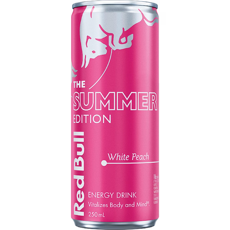 RED BULL SUMMER ED - PECHE ENERGY DRINK 250ML CRT12