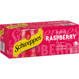 SCHWEPPES FRAMBOISE 375ML CRT10