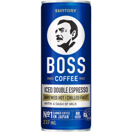 SUNTORY - BOSS COFFEE ICED DOUBLE EXPRESSO 237ML CRT12