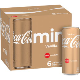 COCA COLA VANILLE 250ML CRT24