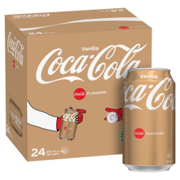 COCA COLA VANILLE 375ML CRT24