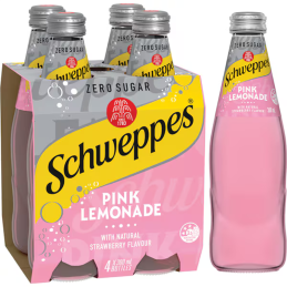 SCHWEPPES PINK LEMONADE ZERO 4X300ML CRT6