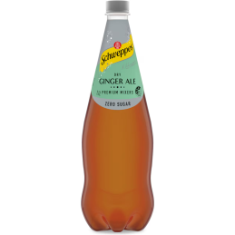 SCHWEPPES DRY GINGER ALE ZERO 1.1L CRT12