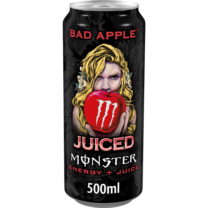 MONSTER - ENERGY JUICED BAD APPLE 500ML CRT12