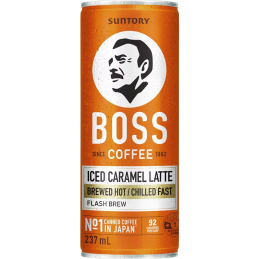 SUNTORY - BOSS COFFEE ICED CARAMEL LATTE 237ML CRT12