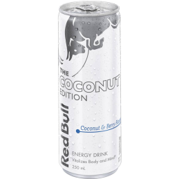 RED BULL COCONUT ED - COCO & BAIES SANS SUCRE ENERGY DRINK 250ML CRT12
