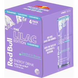 RED BULL LILAC ED - GRAPFRUIT & BLOSSOM SANS SUCRES ENERGY DRINK 250ML CRT24