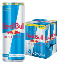 RED BULL  - SANS SUCRE ENERGY DRINK 250ML CRT24