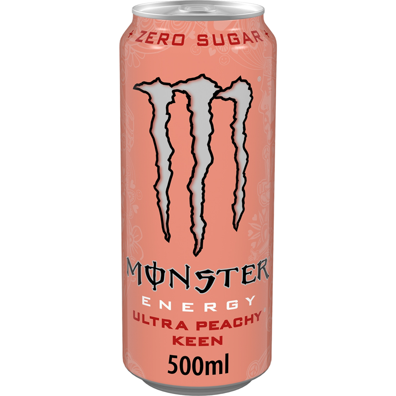 MONSTER ENERGY ULTRA PEACHY KEEN 500ML CRT12