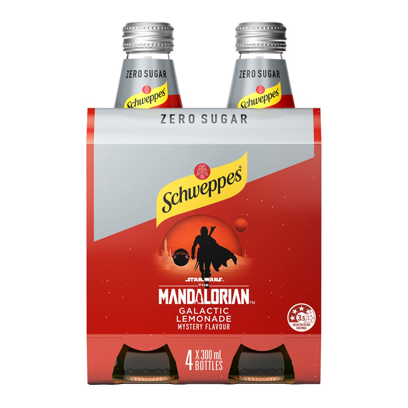 SCHWEPPES STAR WARS ED - GALACTIC LEMONADE ZERO 4X300ML CRT6
