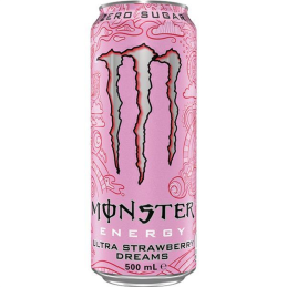 MONSTER - ENERGY ULTRA STRAWBERRY DREAMS 500ML CRT12