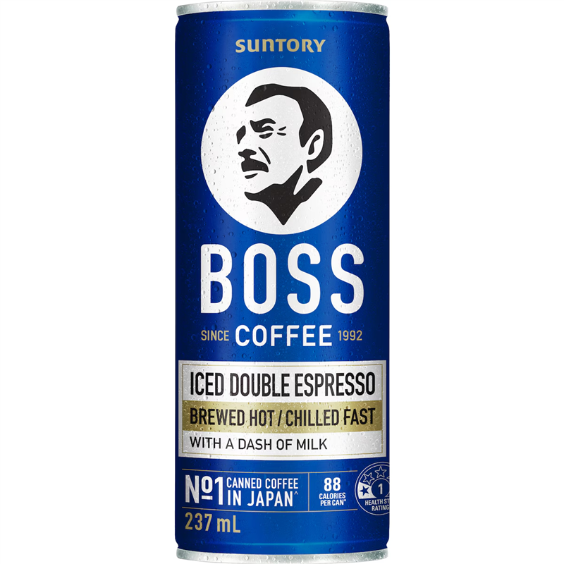 SUNTORY - BOSS COFFEE ICED DOUBLE EXPRESSO 237ML CRT12