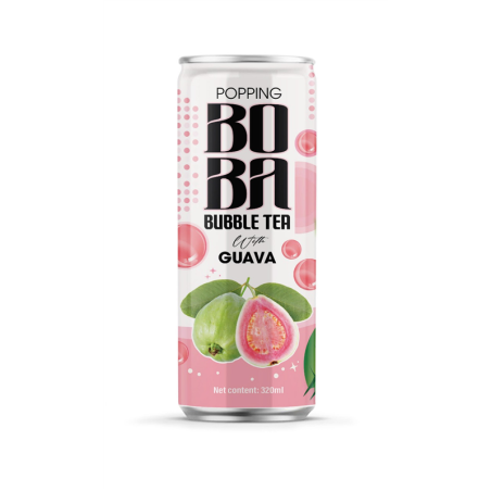 POPPING BOBA TEA PINK GUAVA 320ML CRT24